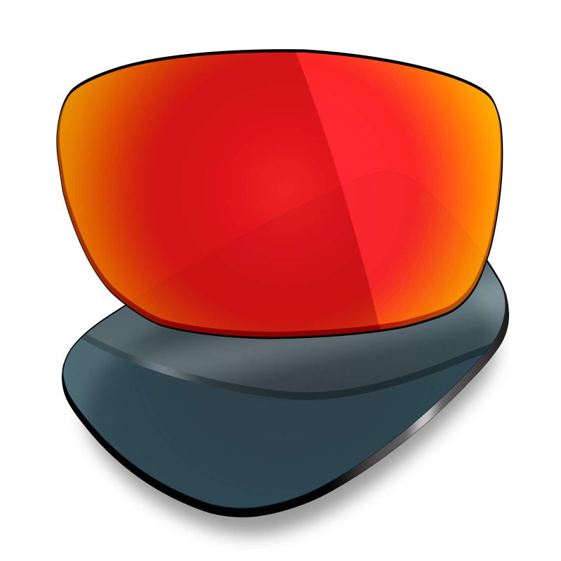 Mryok UV400 Replacement Lenses for Oakley Badman OO6020 - Fire Red - Image 1